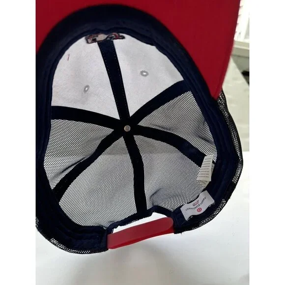 Vineyard Vines Red White Blue Hat Cap Snapback Mesh OSFM NWT - Picture 6 of 6